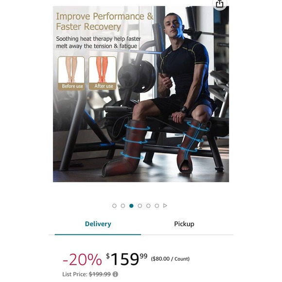 FIT KING Leg Massager With Heat Circulation Upgraded Full Leg/Foot Compression - Picture 7 of 7